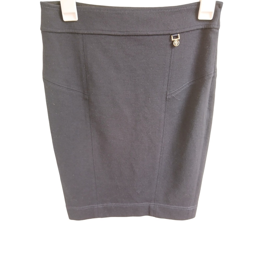 Tory Burch Wool Blend Ponte Knit Pencil‎ Skirt Navy XS Extra Small Career